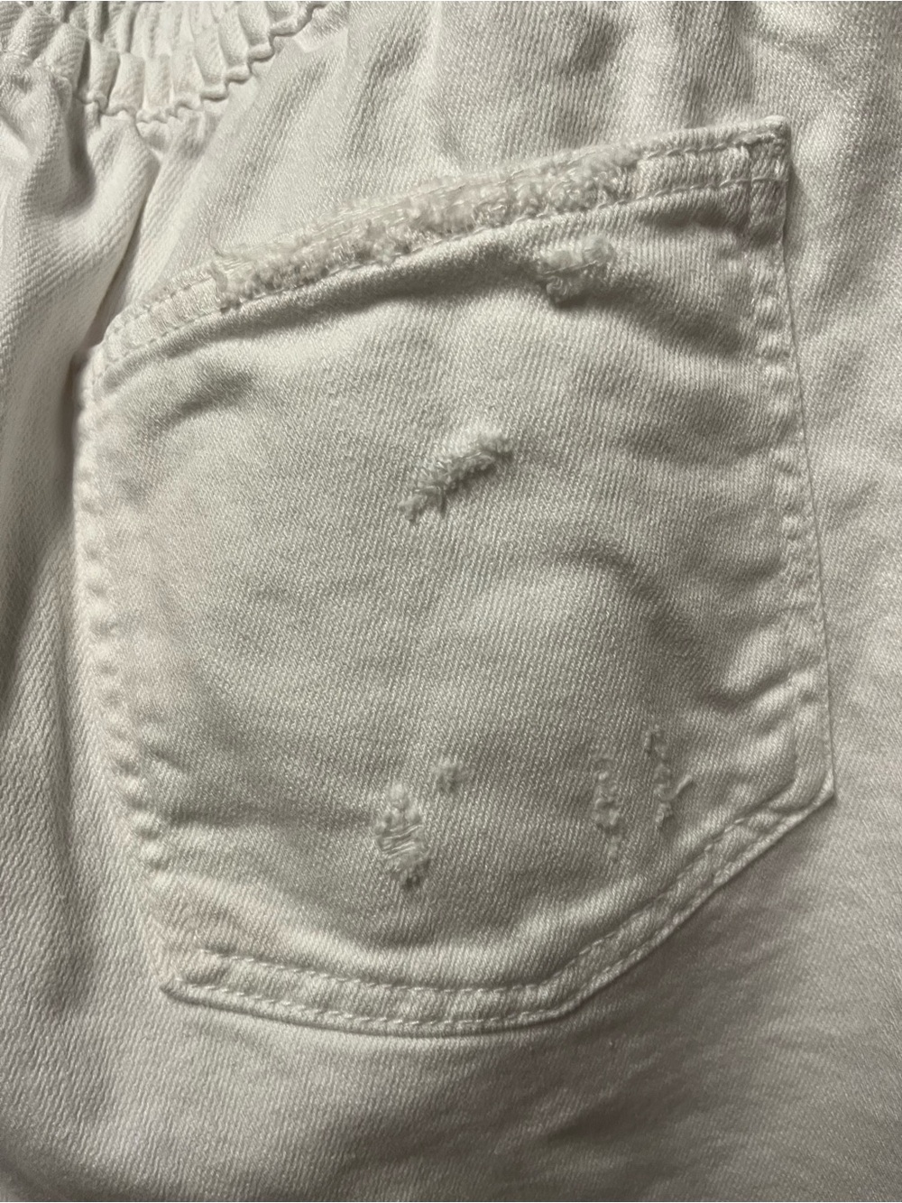 aerie Cotton Blend Frayed Hem Denim Shorts (396) - Picture 7 of 10